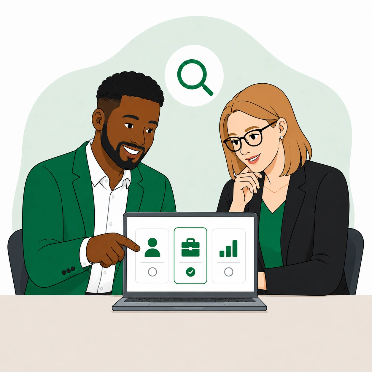 Tell us what you need step illustration