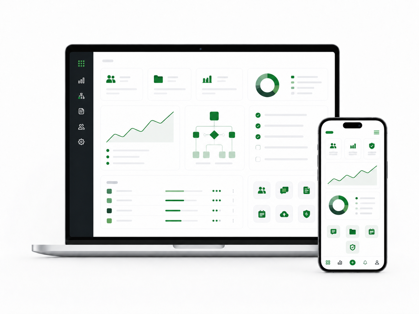 Custom web app service illustration