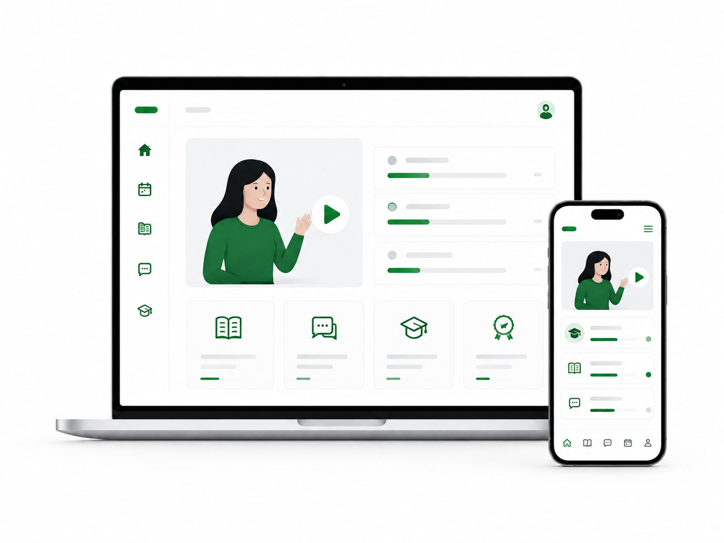 Tutoring platform service illustration